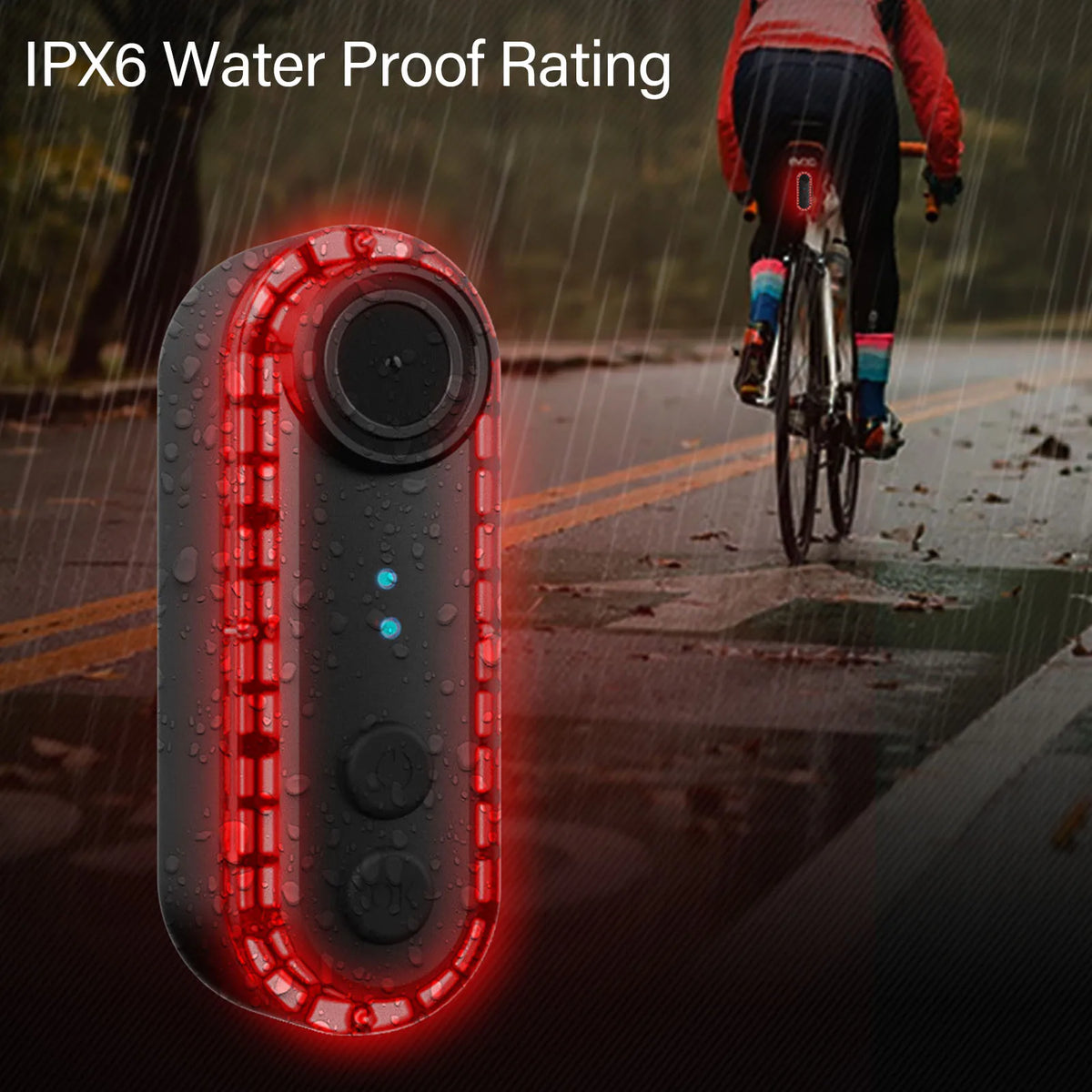 Bike Camera 1080P 150&deg; Wide Angle &ndash; Waterproof Tail Light