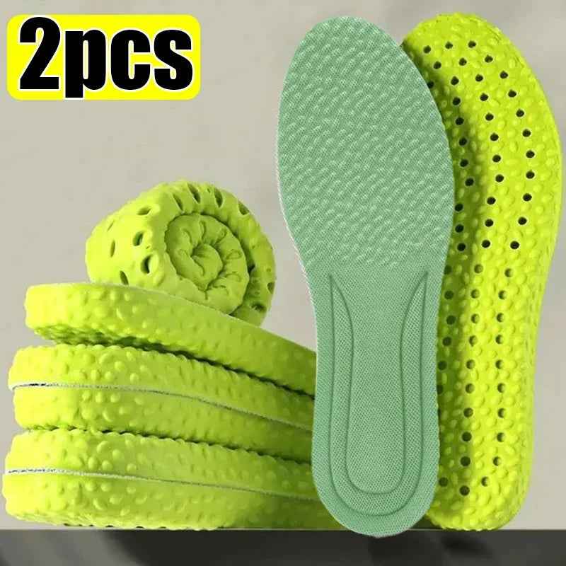 High Elasticity Comfortable Orthopedic Insoles for Men and Women Green gray(2pcs) / 39-40