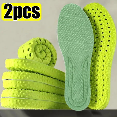 High Elasticity Comfortable Orthopedic Insoles for Men and Women Green gray(2pcs) / 39-40