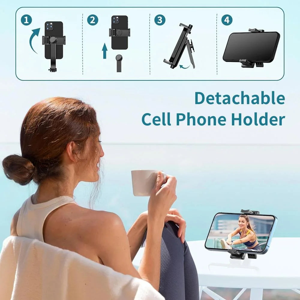 CrownQu Selfie Stick &ndash; 360 Degree Rotation with Bluetooth Remote