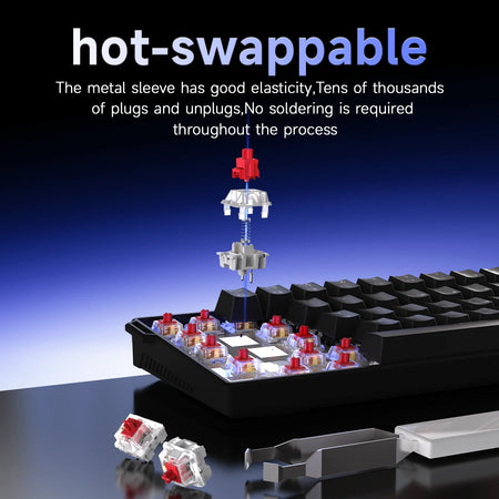 Ajazz NK61 &ndash; Hot-Swappable 61-Key RGB Wired Keyboard