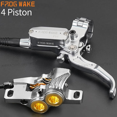 Frog Wake MTB Hydraulic Disc Brake Kit - 4 Piston Superior Stopping Power