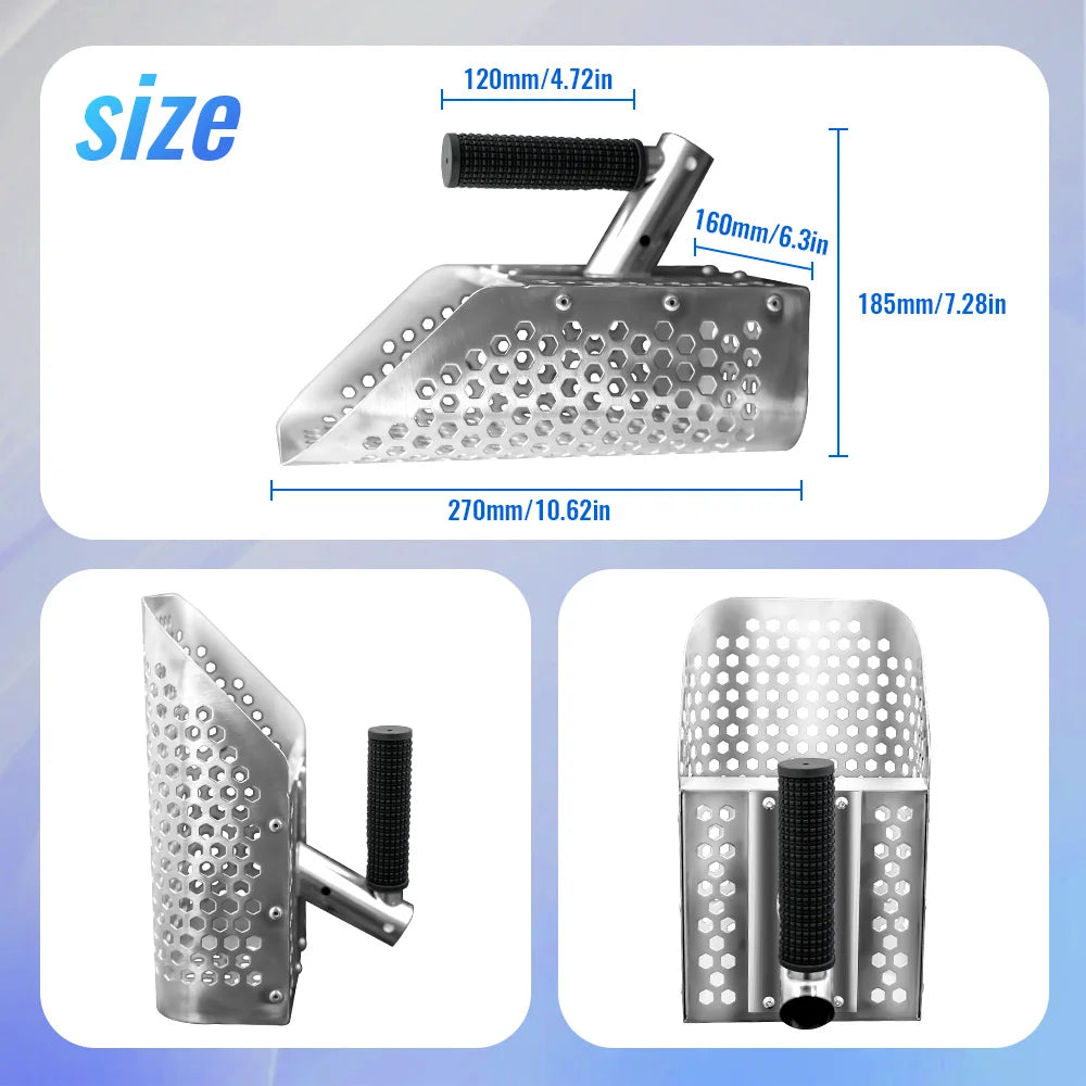 Beach Sand Scoop Shovel Metal Detector &ndash; Stainless Steel