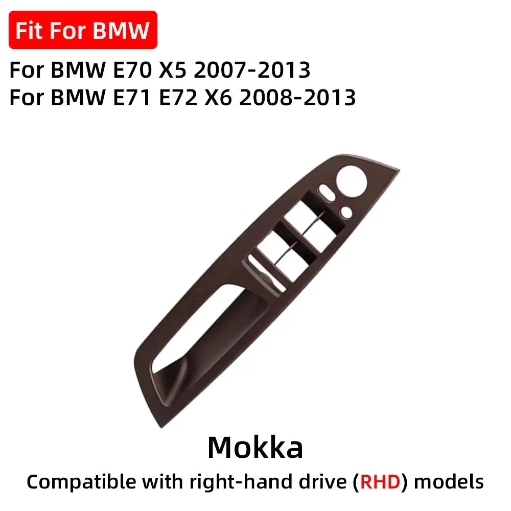 E70 E71 LHD RHD Car Interior Door Pull Handle Inner Armrest Panel Trim Cover Replacement For BMW X5 X6 E70 E71 E72 2007-2013 by InterCyprus Trading Ltd