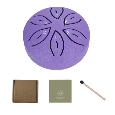 3 Inch 6 Steel Tongue Drum &ndash; Waterproof Outdoor Instrument Purple