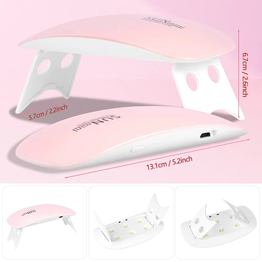 YIKOOLIN 6W UV LED Mini Nail Lamp &ndash; Fast 60s Drying