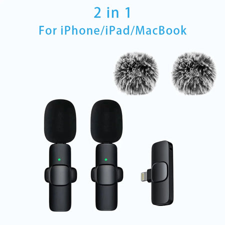 Buy Wireless Lavalier Microphone - Portable, Dynamic &amp; Omnidirectional 2in1 For IOS