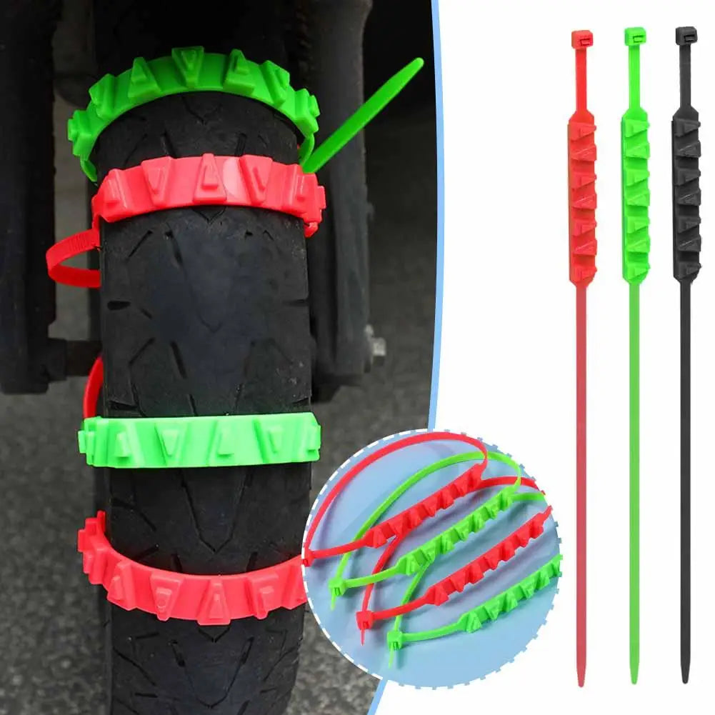 Motorcycle Anti Slip Tire Chains &ndash; Enhanced Snow Traction