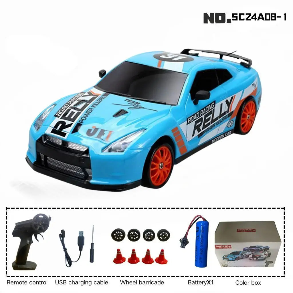 GTR Mustang AE86 1:24 Remote Control Drift Racing Car for Kids SC24A08-1-Color box
