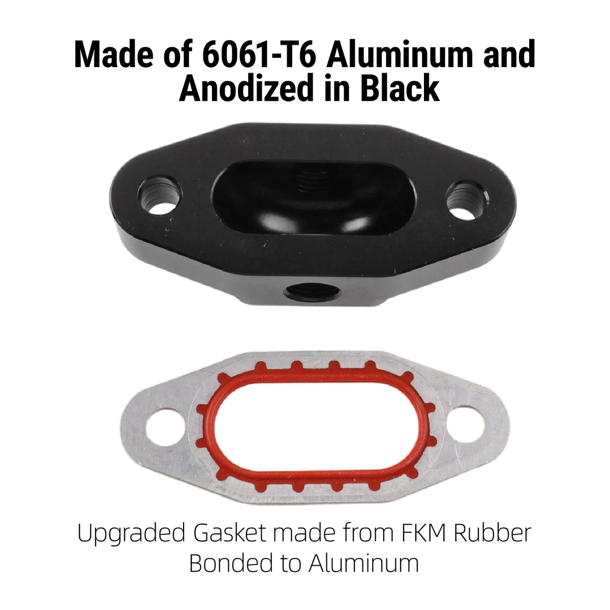 LS Block Off Plate With 2 Port 1/8 NPT For Chevy GMC Gen III IV by InterCyprus Trading Ltd