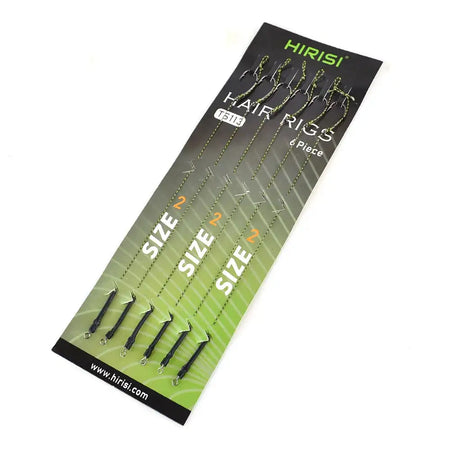 Hirisi 6 Pack Ready Made Carp Fishing Hook Link Rigs