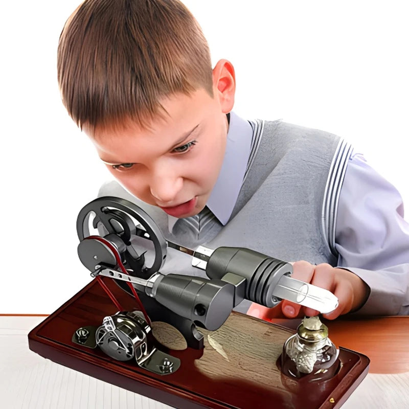 Stirlingmotor Modellbyggsats för fysikutbildning, metall DIY vetenskapsleksak