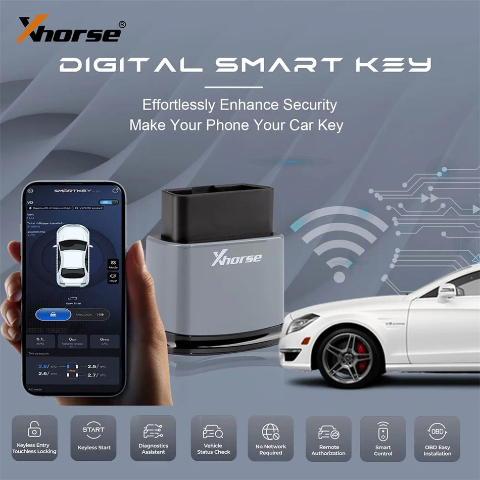 Xhorse XSBTK0EN Bluetooth Smart Key for iOS/Android, Keyless Start