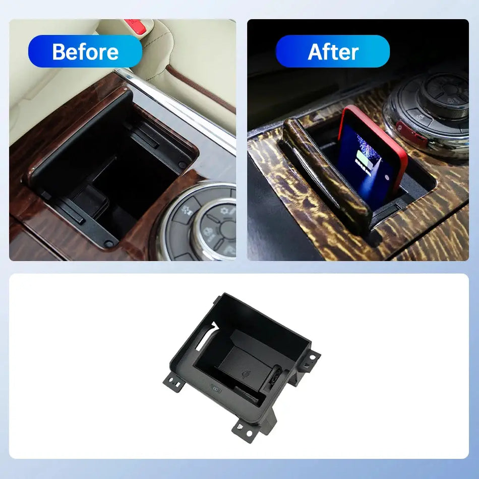 15W Wireless Charging Pad Phone Fast Charger for Nissan Patrol Y62 2010-2022 by InterCyprus Trading Ltd