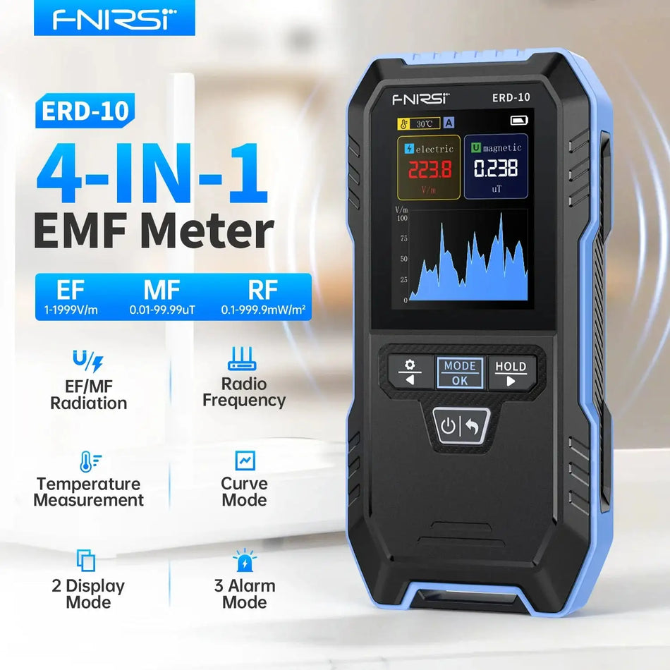 FNIRSI ERD-10 4In1 Electromagnetic Field Detector RF Temp