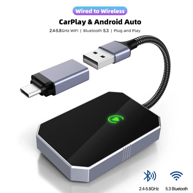 Cutie wireless Universal CarPlay Android Auto pentru BMW, Toyota, Honda, Mazda
