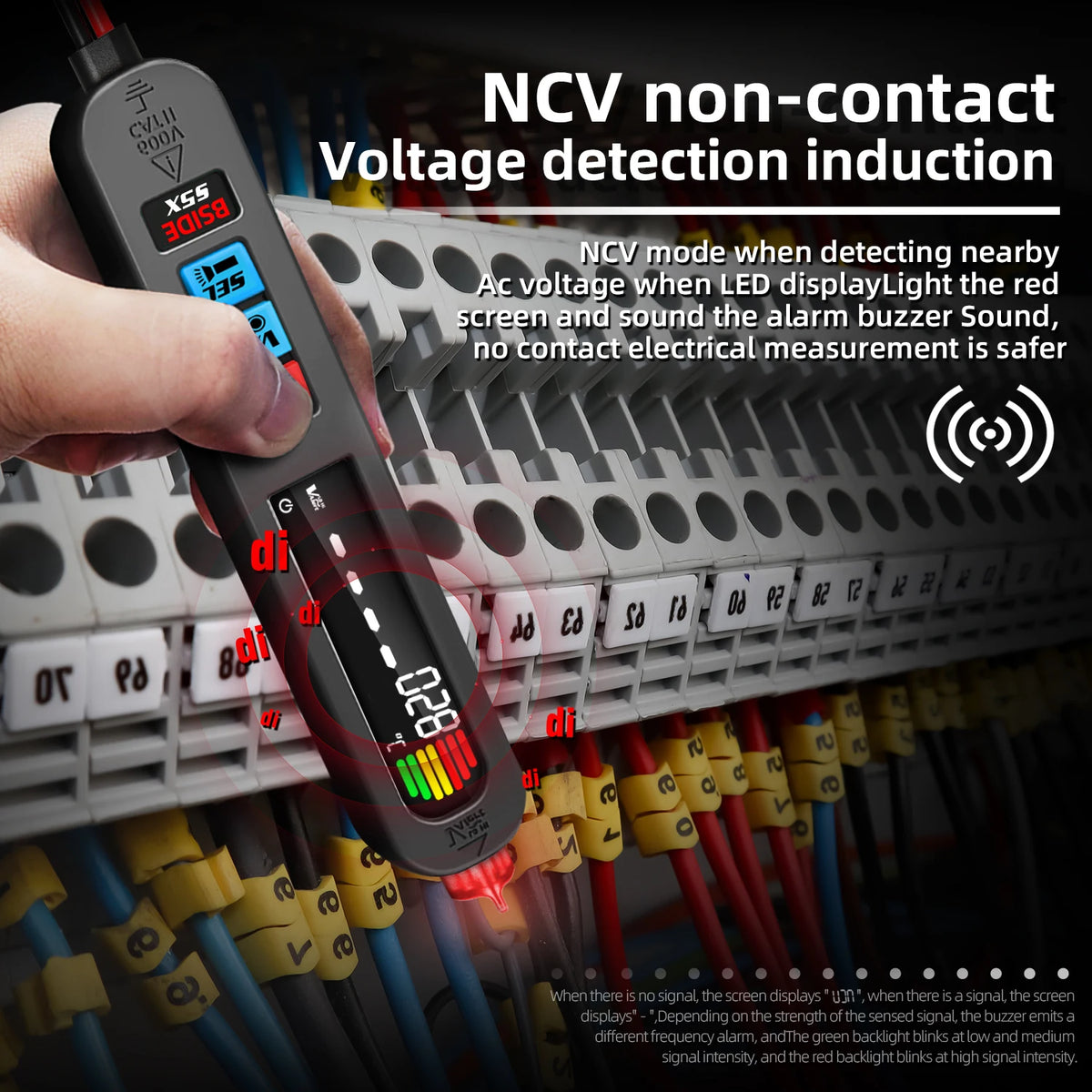 BSIDE Digital Multimeter - Non Contact Voltage Detection