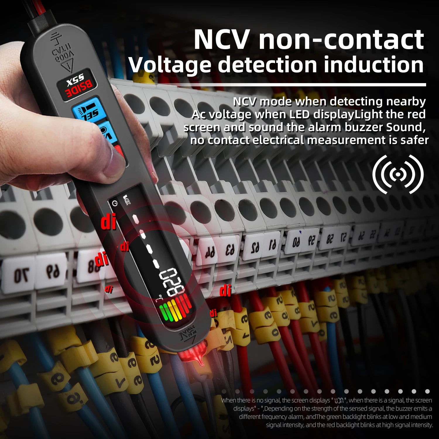 BSIDE Digital Multimeter - Non Contact Voltage Detection