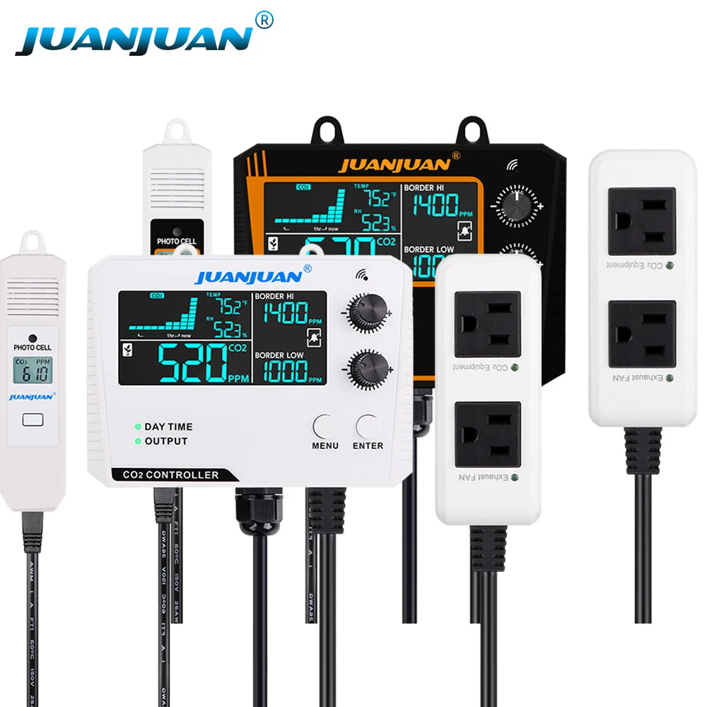 Juanjuan 0-5000ppm CO2 Controller &ndash; LCD Display Monitor