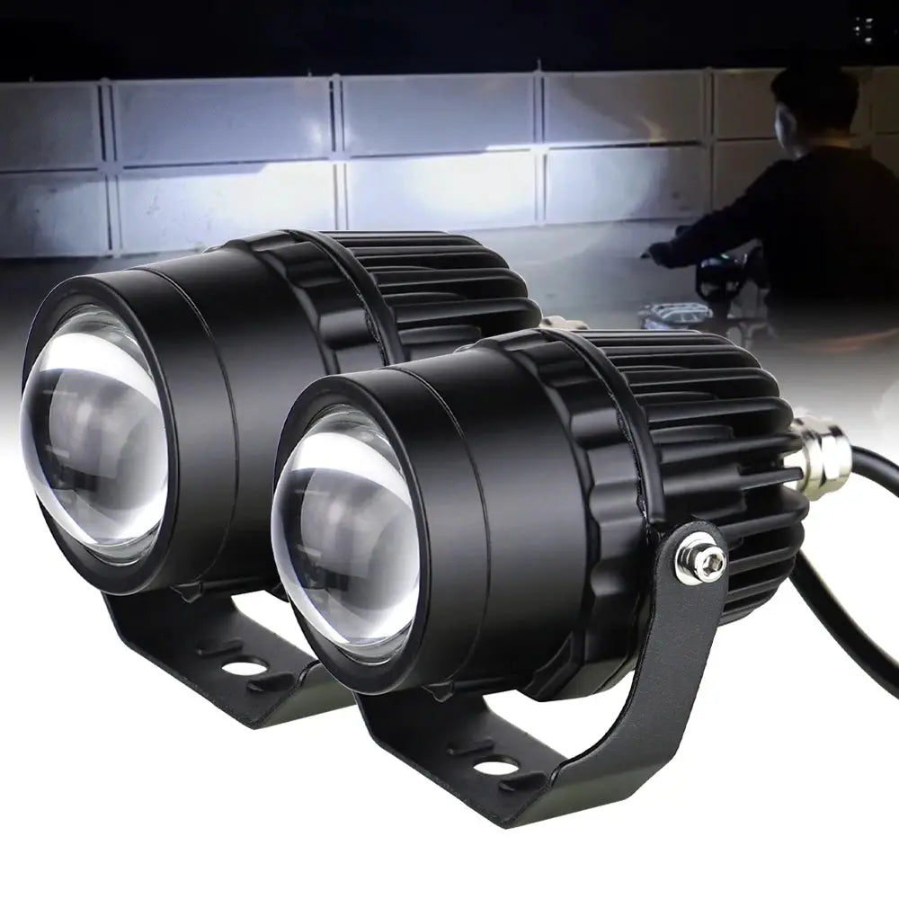 1 pair 32W Motorcycle LED Spotlight Auxiliary Headlight Driving Light for Motorcycles Bicycles ATV LED Work Lights by InterCyprus Trading Ltd