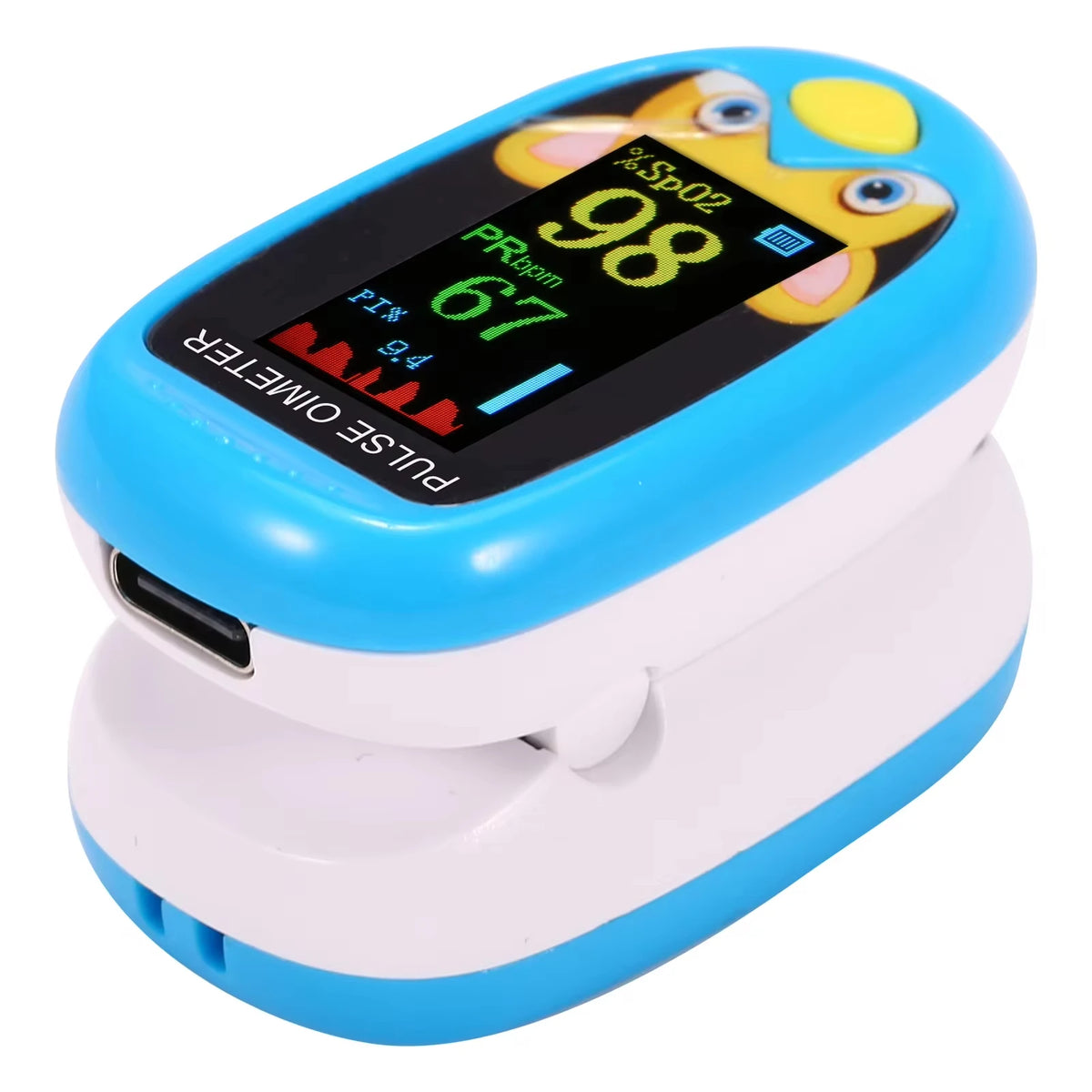ABX Finger Clip Pulse Oximeter &ndash; Pediatric LED Monitor BLUE