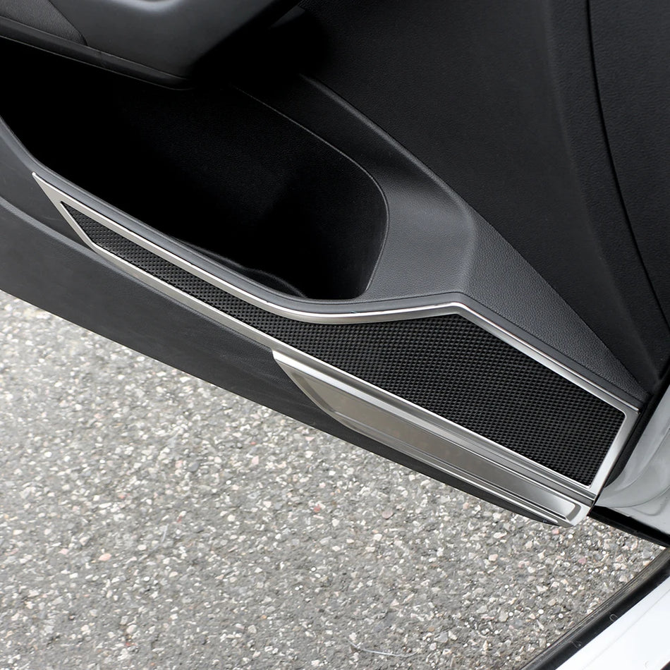 Durų garsiakalbio apdailos dangtelis nerūdijančio plieno rėmas Volkswagen VW T-Cross 2018-2023, interjero atnaujinimui