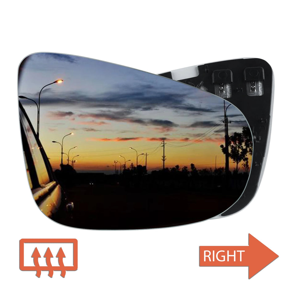 VW Golf MK6 09-12 Right Side Heated Convex Mirror Glass Door Wing