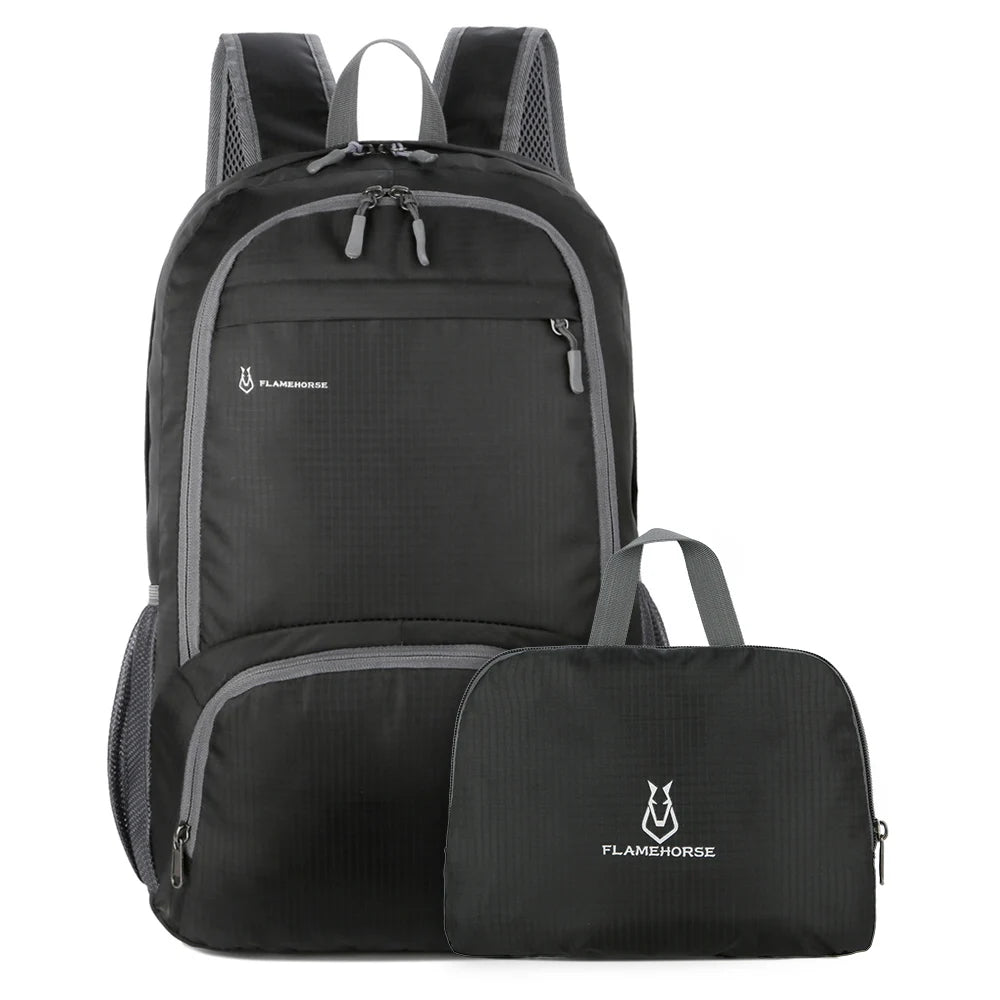 Lightweight Foldable Backpack &ndash; Water-Resistant And Packable BLACK