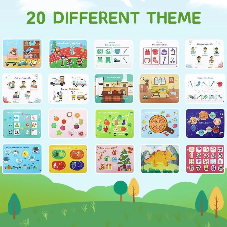 Yeahbo Busy Book for Kids &ndash; Montessori Learning Toy