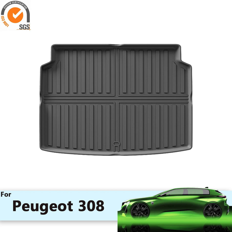 Peugeot 308 2022 2024 All Weather Aangepaste Kofferbakmatten