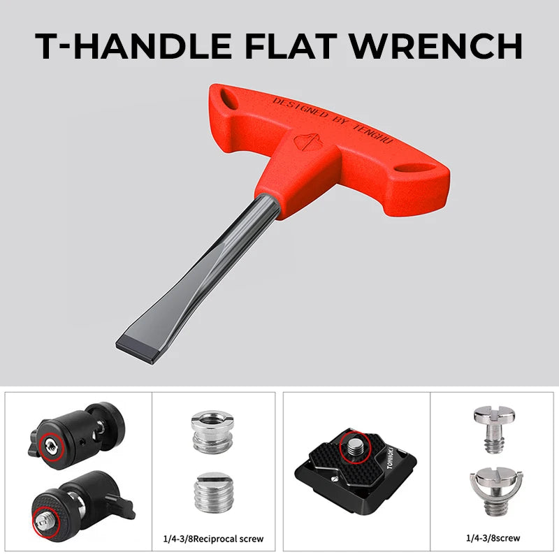 Portable Labor-saving T Screwdriver - Stainless Steel, Lightweight, Multi-use for Maintenance &amp; Camping