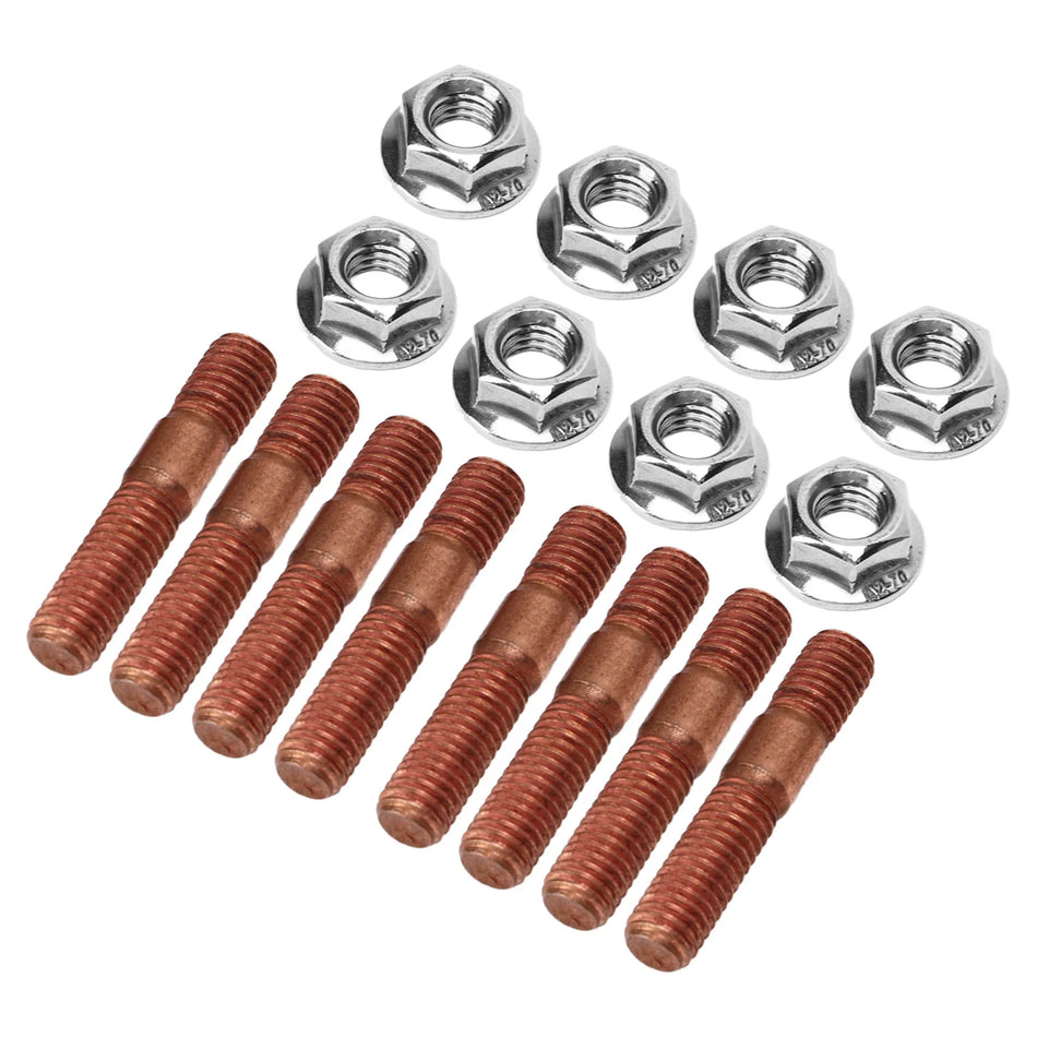 Turbo stud kit 8 ks M8 1.25 závit, hardware pro výfukový svod s vysokým tlakem
