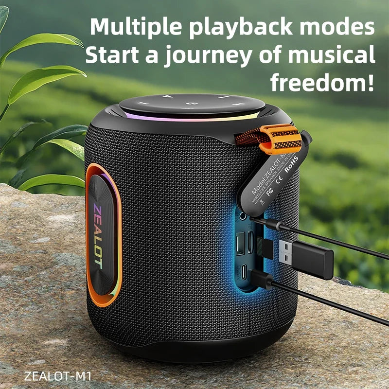 ZEALOT-M1 Bluetooth Speaker &ndash; IPX6 Waterproof Dustproof