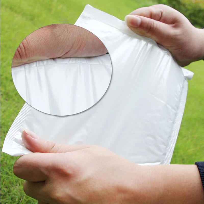ALSMT Shockproof White Foam Envelope Bubble Bags - Pack of 50