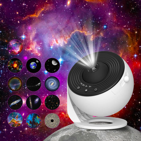 AUSYLE 360&deg; Starry Sky Galaxy Projector for Kids - Night Light Planetarium Lamp