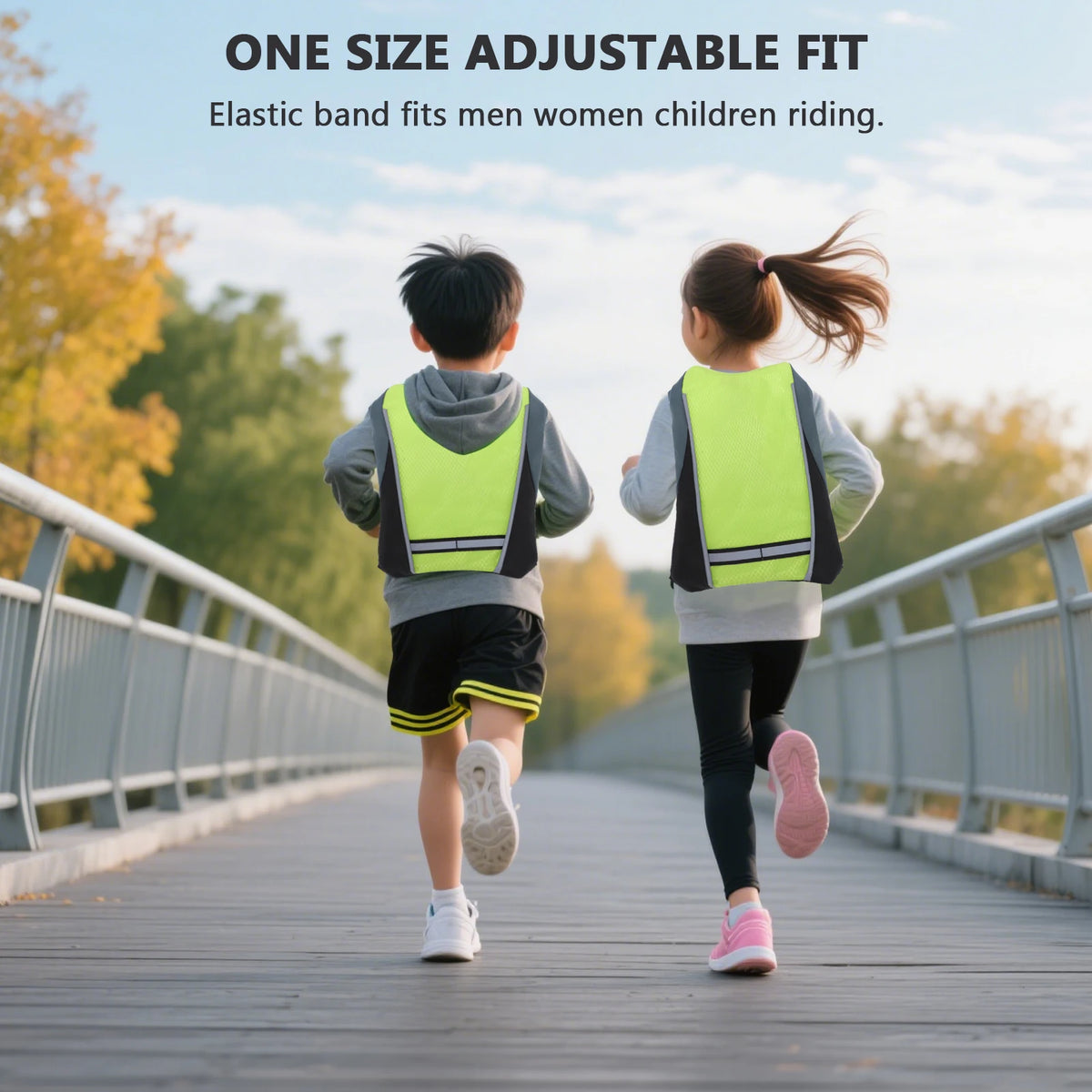 Colourful LED Running Vest - Voice Activated Lighting