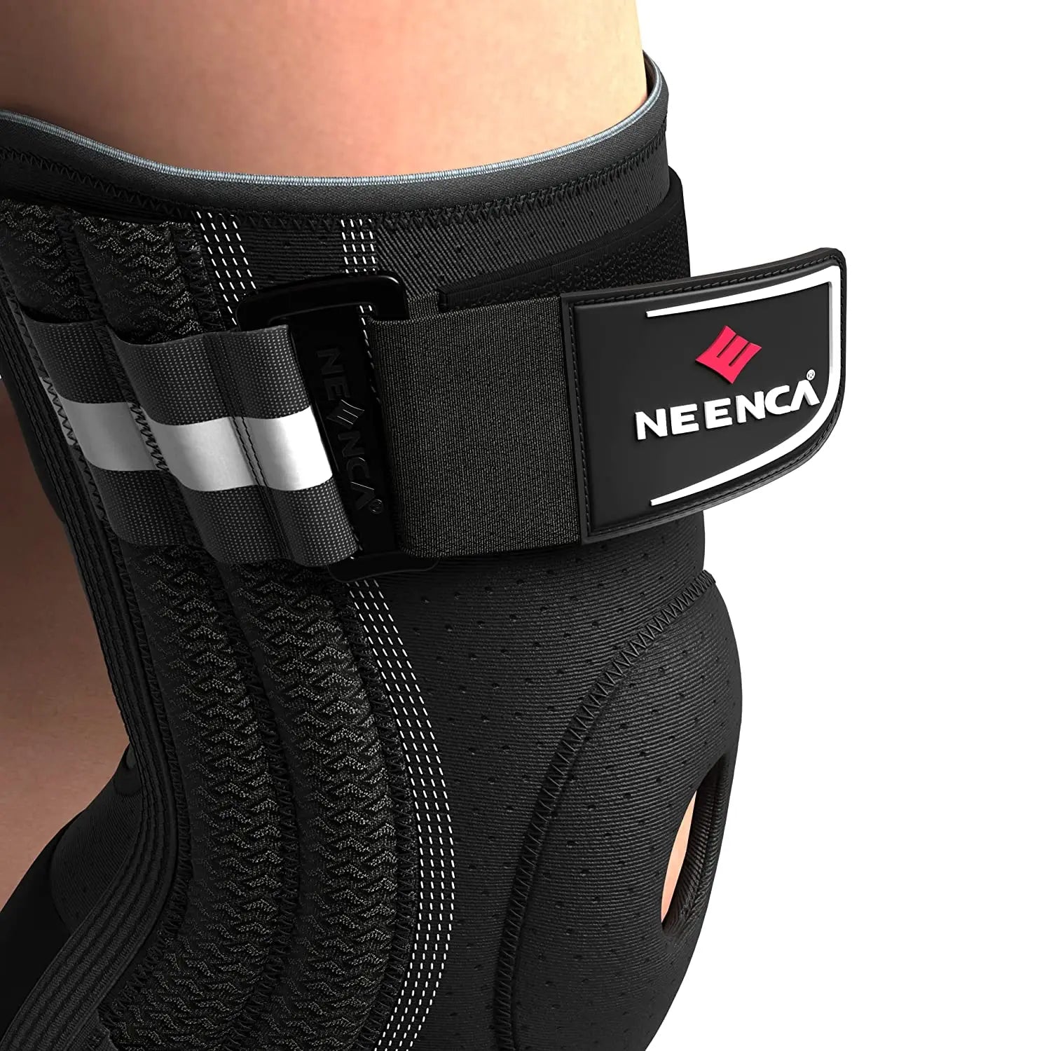 NEENCA Knee Brace for Knee Pain Knee Support with Side Stabilizers Men&amp;Women Arthritis Meniscus Tear ACL PCL Runner Sports