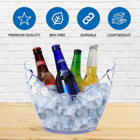 Transparent Ice Cube Storage Bucket &ndash; Chill Keeper
