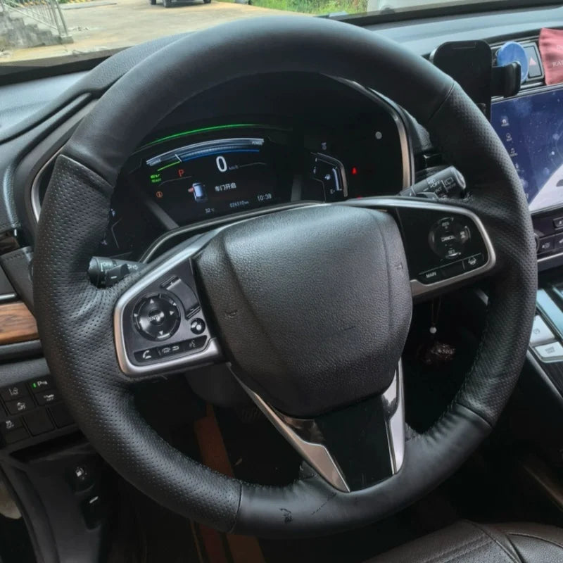 Housse de volant en cuir pour Honda Civic CR-V Clarity 2016-2021
