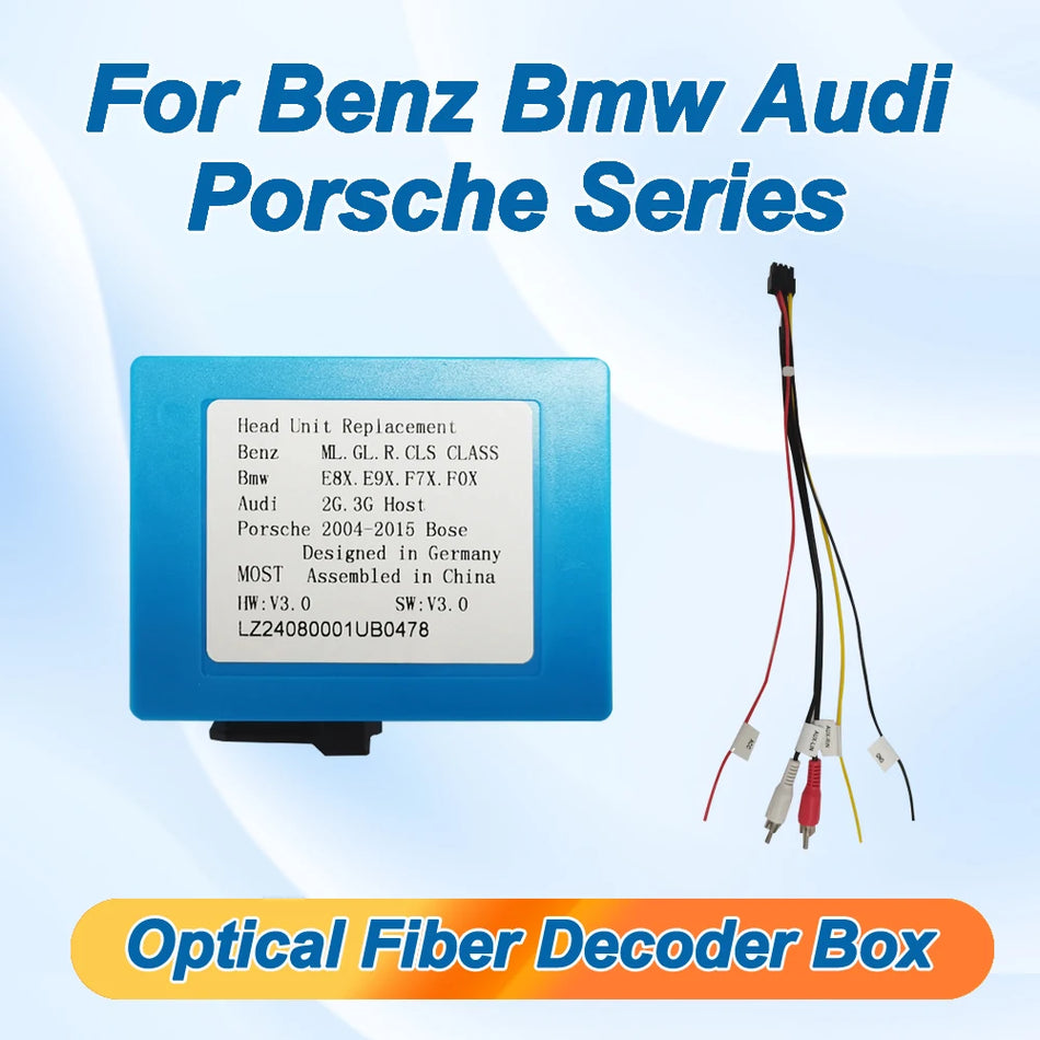 Porsche Cayenne MOST Box Optical Fiber Decoder for Bose or Harman Kardon