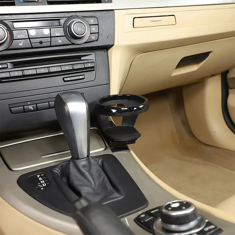 BMW Serie 1 E87 Consola Central Portavasos Acero Carbono Negro