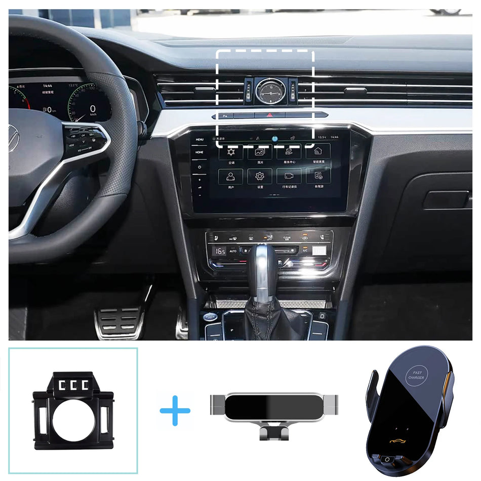 Car Phone Holder With Wireless Charging For Volkswagen Passat B8