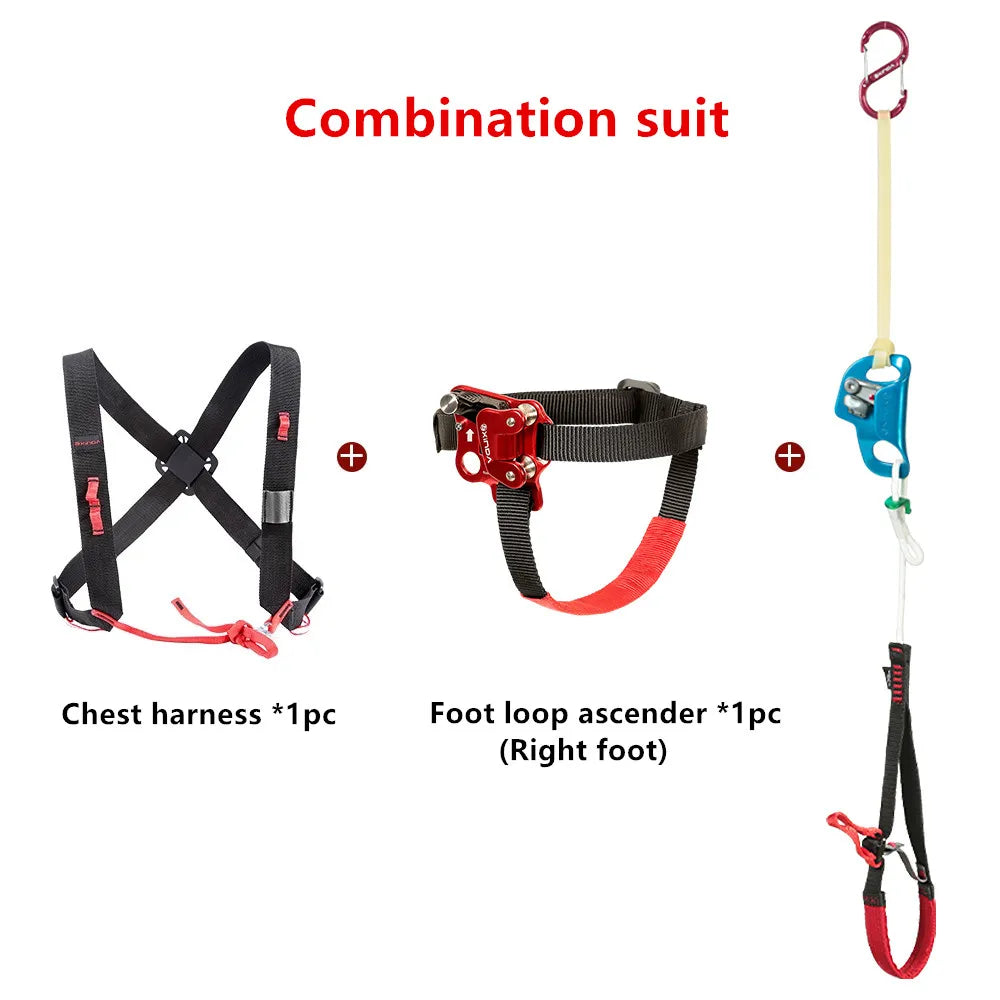 Xinda Outdoor Rock Climbing Ascender - Adjustable Foot Loop