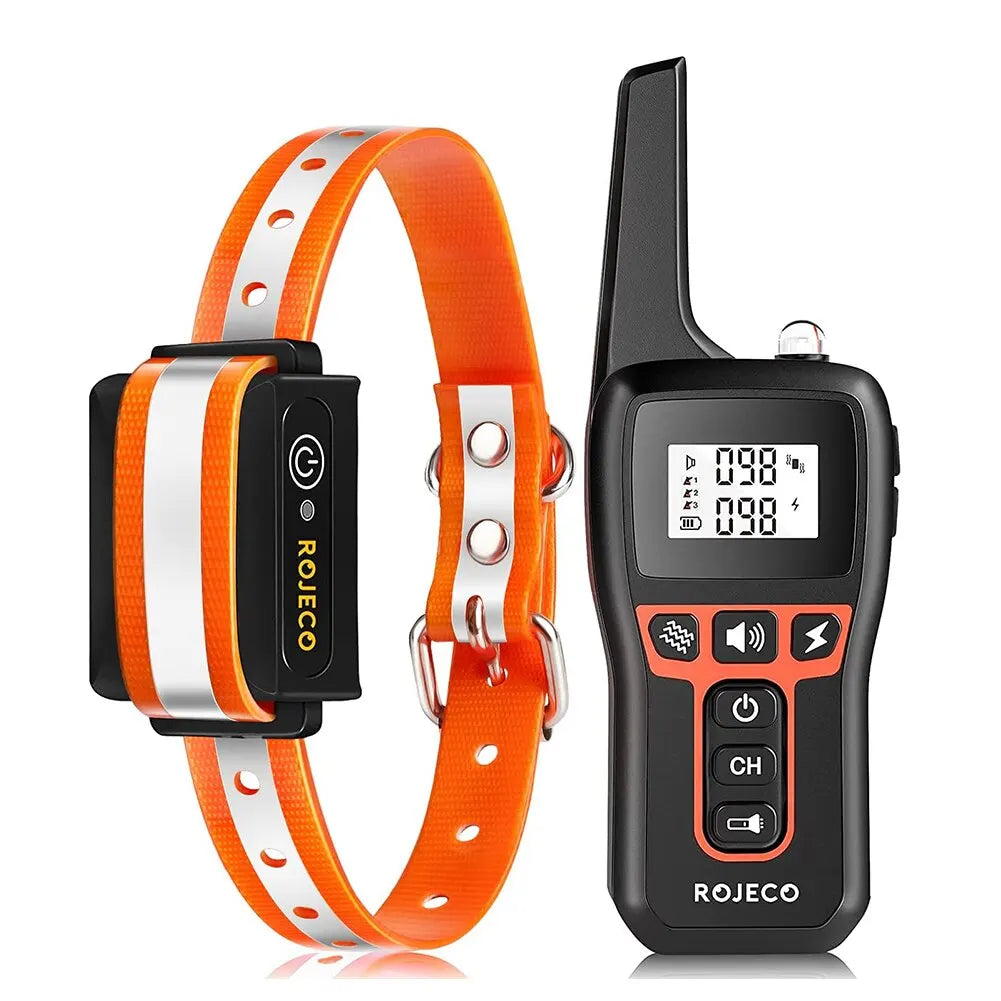 ROJECO PD529 1000M Electric Dog Training Collar &ndash; Long Range Orange 1 Collar