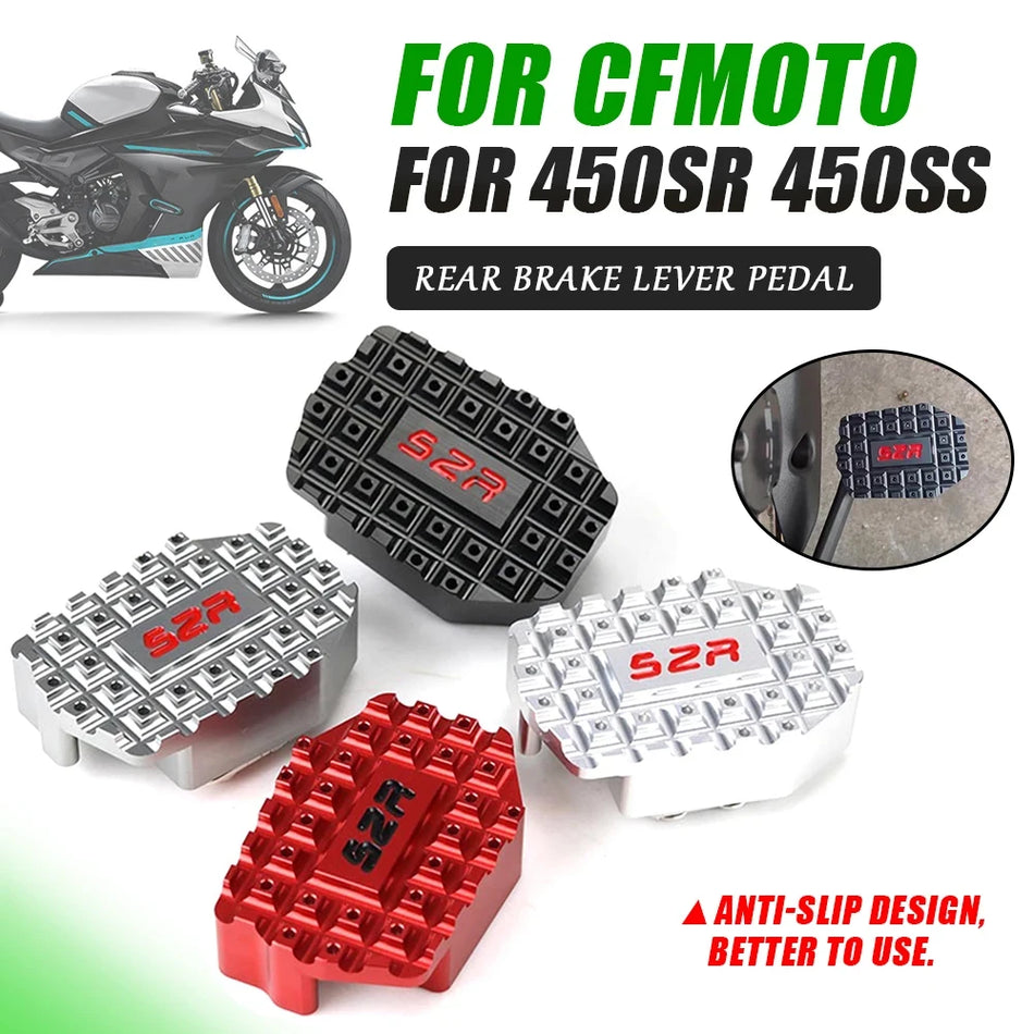 CFMOTO 450SR 450SS Bakre Fotpedal Förlängare Med Halkskyddsplatta