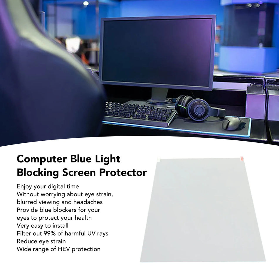 Sininen valo näyttösuojus 23.6 tuuman PC-näytölle vähennetyn rasituksen kanssa