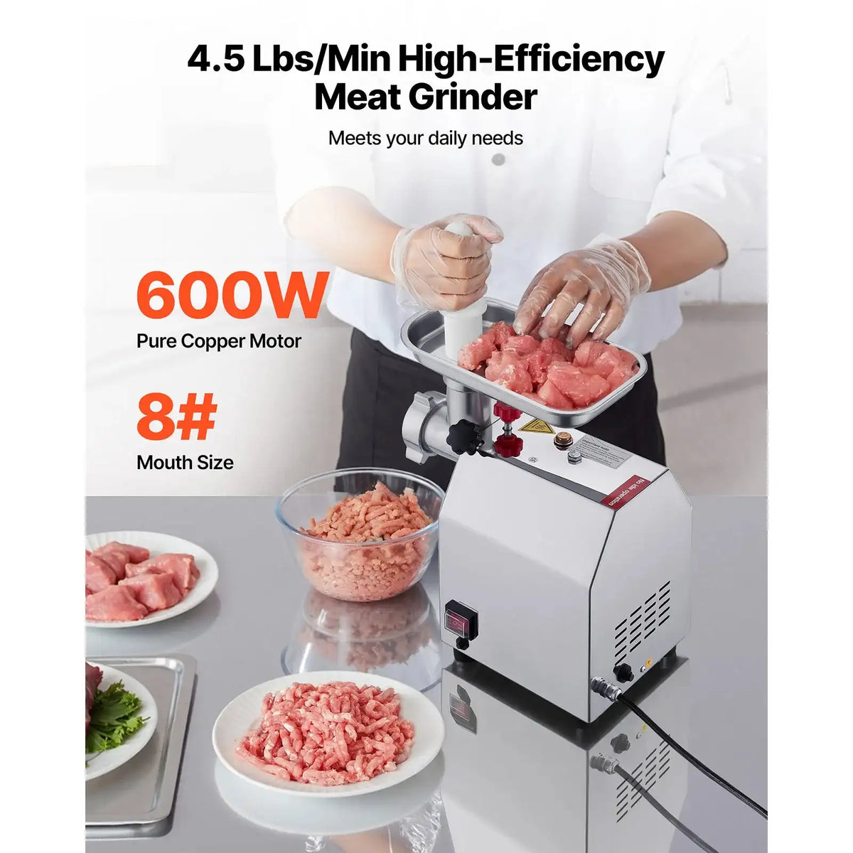 Stainless Electric Meat Grinder Sausage Stuffer
