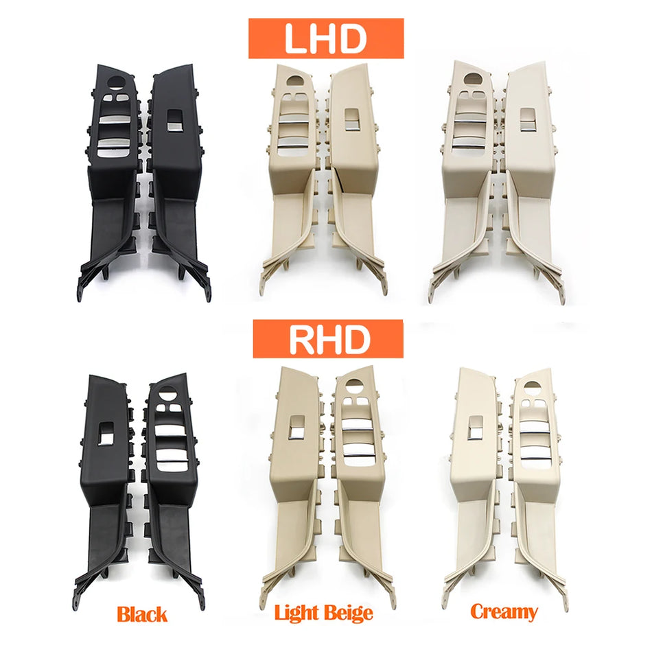 Door Handle Panel and Front Window Switch Cover for BMW 6 Series GT G32 PC ABS Interior Trim