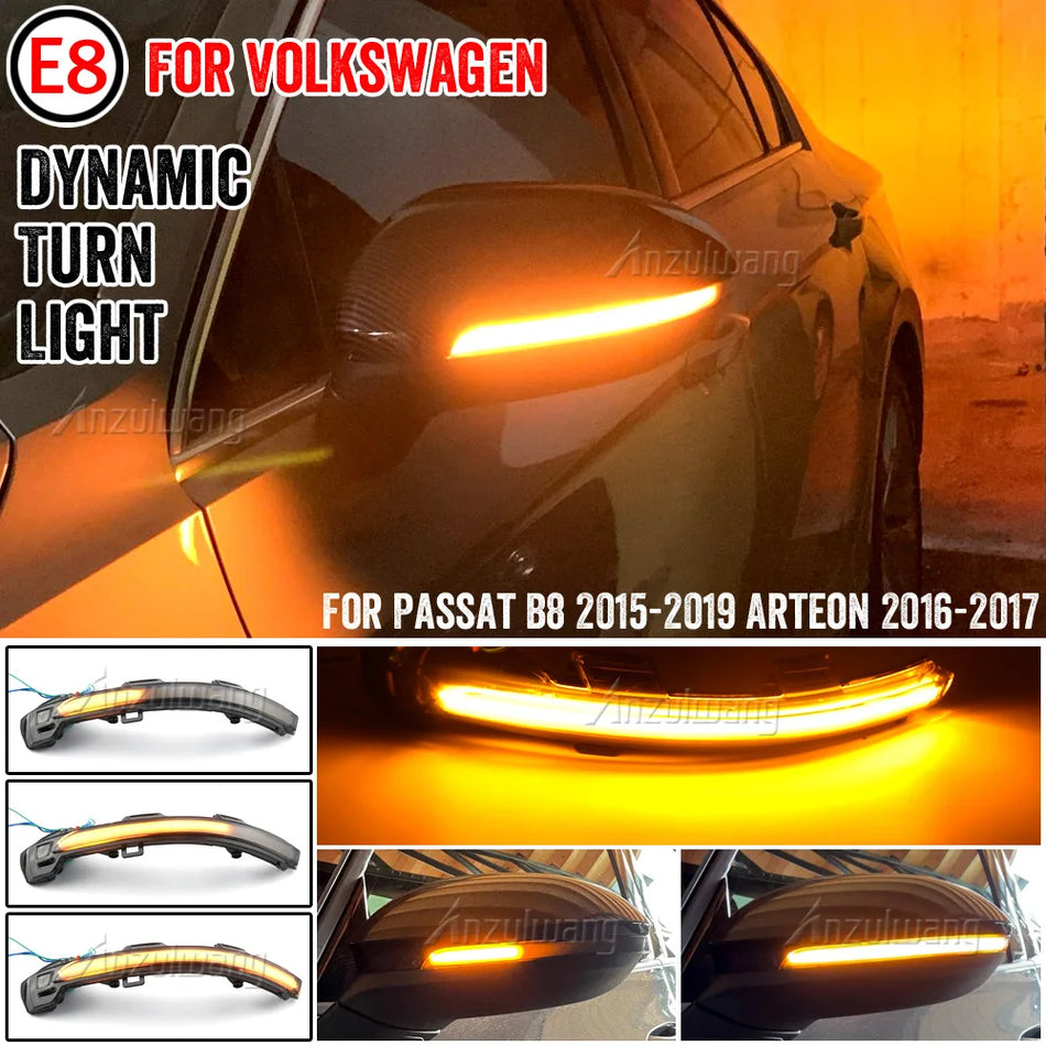 Luces de Espejo de Señal de Giro Dinámicas LED para VW Passat B8 Arteon
