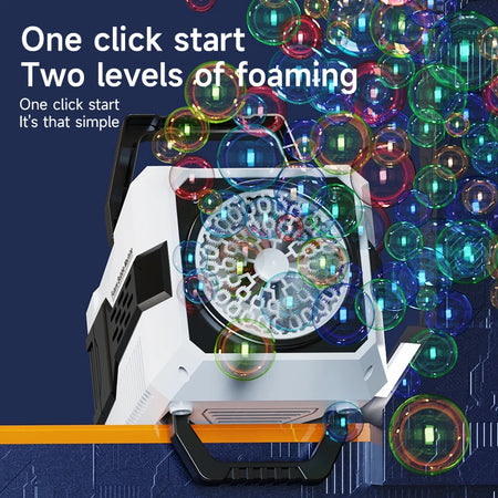 Spaceman Bubble Gun &ndash; Fully Automatic 12 Holes for Endless Fun